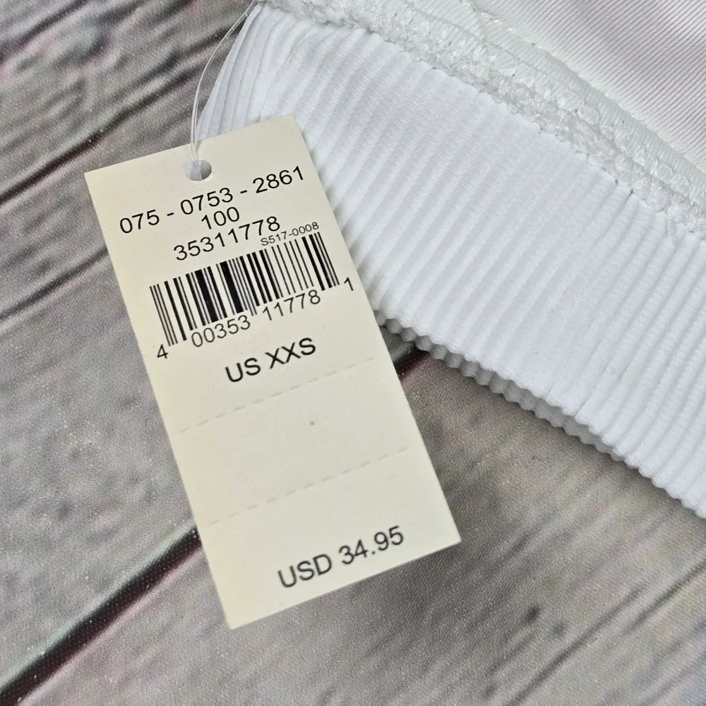 Aerie Scoop Ribbed Bikini‎ Swim Top White XXS